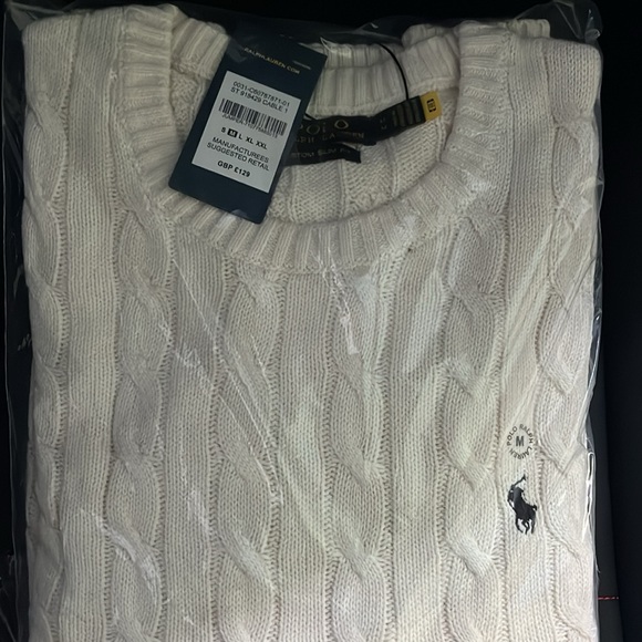 Polo Cable Knit Sweater - Picture 2 of 4